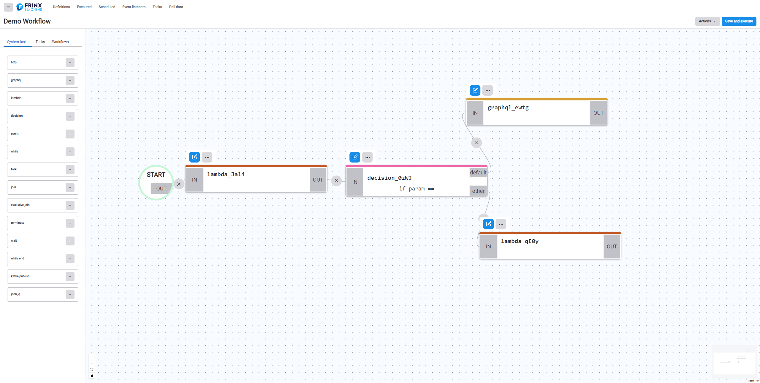 Workflow builder UI - create or update workflow